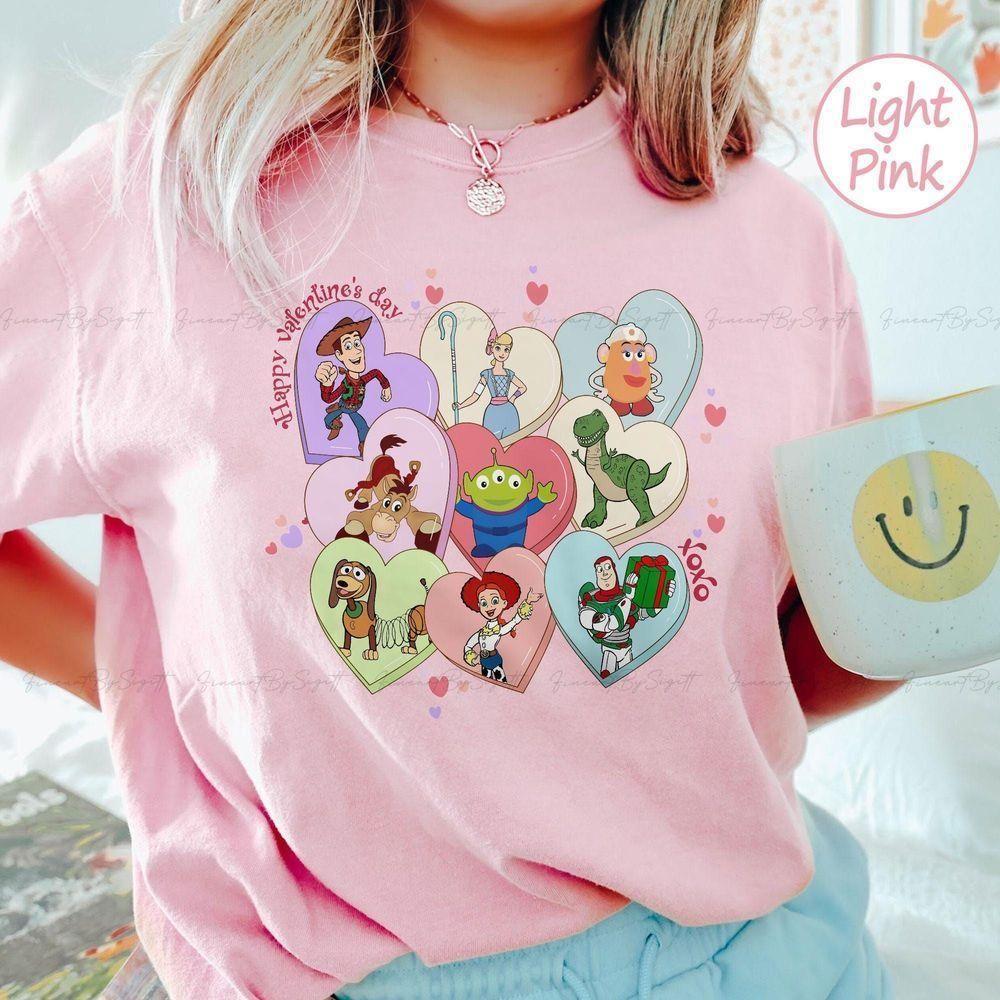 Pixar Toy Story Valentine Disney Vuitino Shirt